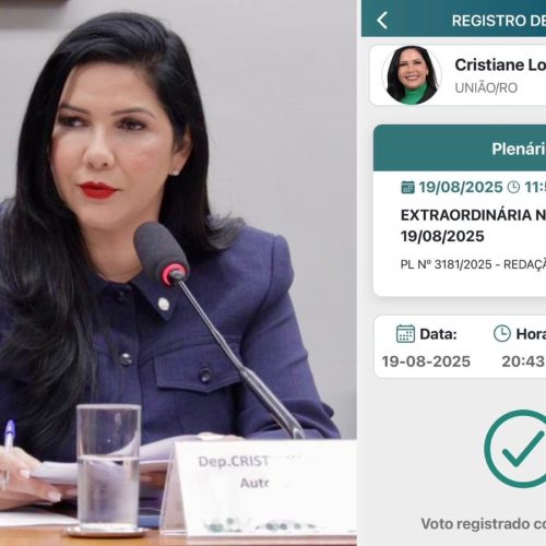 Cristiane Lopes vota contra criação de 330 novos cargos no STJ
