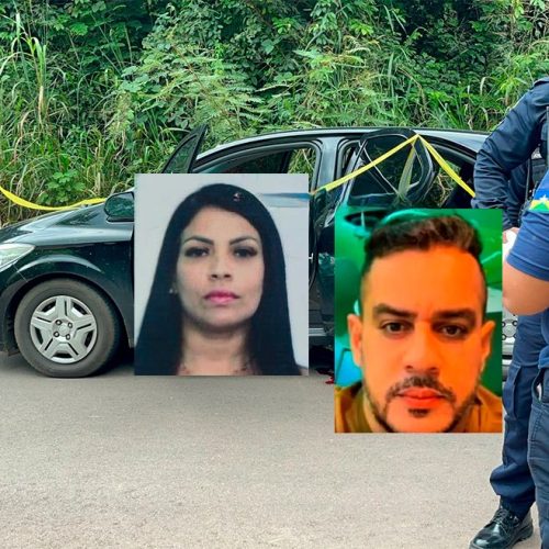 Morte de casal na zona sul: mulher foi atingida com tiro na cabeça e foragido por dois disparos