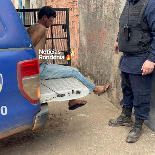 Moto furtada é encontrada dentro de casa na Cascalheira, zona leste de Porto Velho, e suspeito é preso pela Polícia Militar