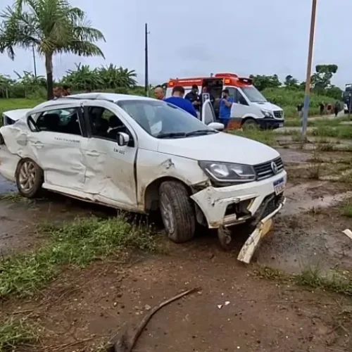 Mulher morre e três ficam feridos em grave acidente na BR-364