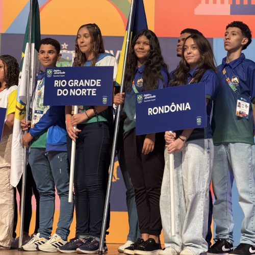 Quatro jovens atletas representam Rondônia na cerimônia de abertura dos Jogos da Juventude