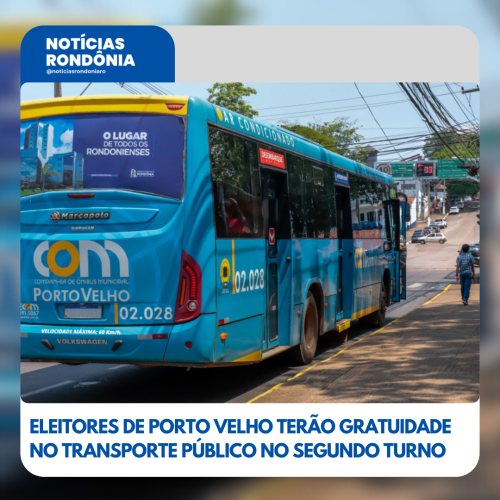 Eleitores de Porto Velho terão gratuidade no transporte público no segundo turno das eleições