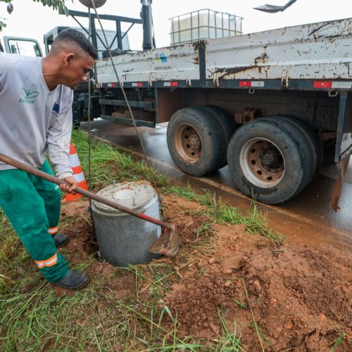 Trecho da avendia Guaporé começa a receber sistema seguro de iluminação
