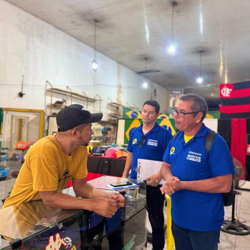 Vereador Marcos Combate realiza ação para fomentar o crescimento econômico da Avenida Sete de Setembro