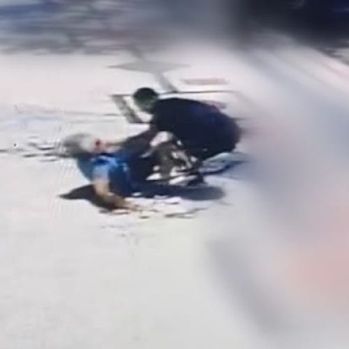 Idosa é derrubada por criminoso durante roubo em Porto Velho