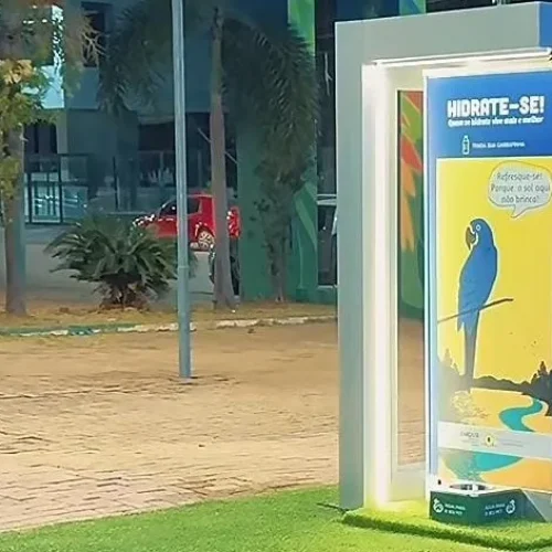 Prefeitura instala bebedouro gratuito para frequentadores do Espaço Alternativo