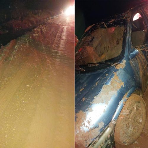 Mulher morre afogada após carro capotar e cair em vala em Candeias do Jamari