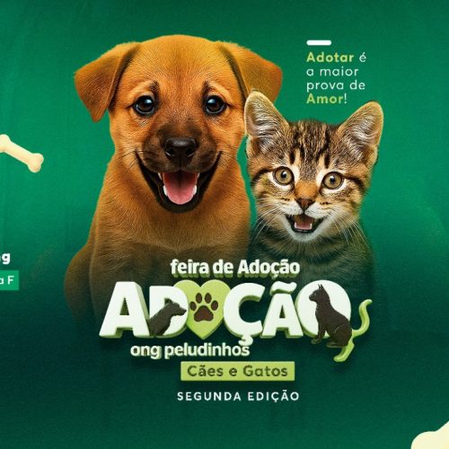 Feira de Adoção da ONG Peludinhos retorna ao Porto Velho Shopping com segunda edição