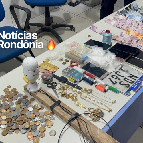 Polícia intercepta moto usada em entregas de drogas e prende cinco em flagrante em Porto Velho